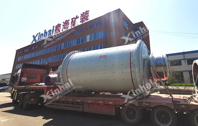 某700噸金礦球磨機(jī)發(fā)貨