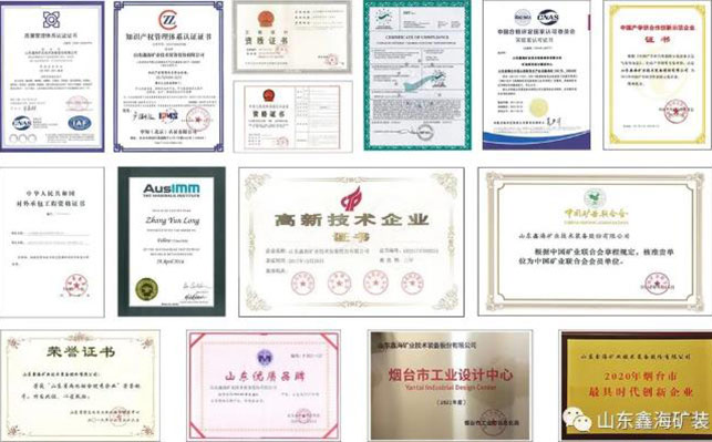 鑫海選礦資質(zhì)認證