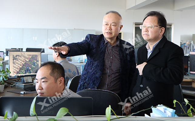 贛鋒鋰業(yè)董事長參觀鑫海設計院