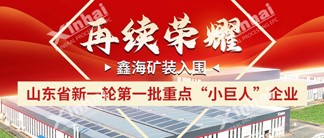 鑫海礦裝入圍山東省新一輪第一批重點“小巨人”企業(yè)